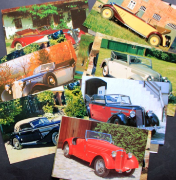 Horch 853 to 930 Modelprogram 1938 eightteen Factorypostcards (10085)